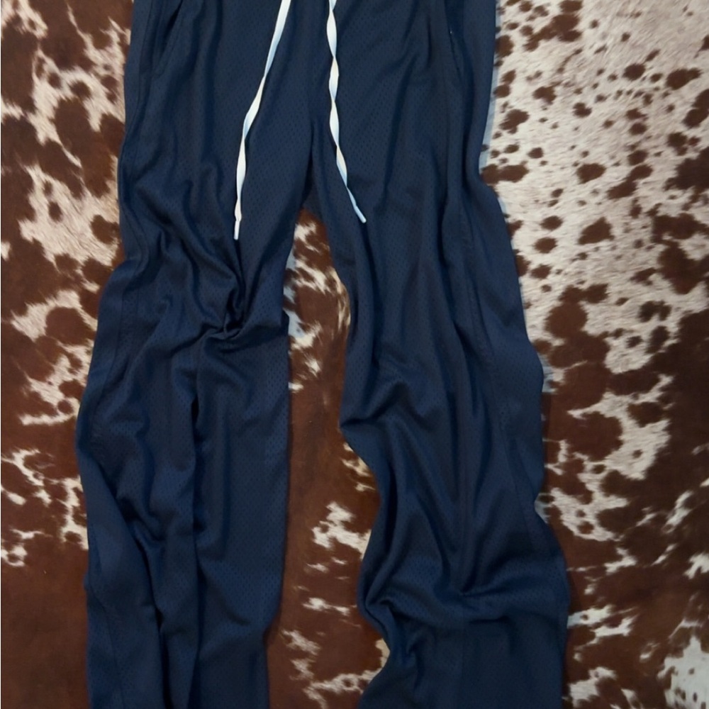 FP MOVEMENT Navy Mesh Drawstring Athletic Wide Leg Pant BNWT